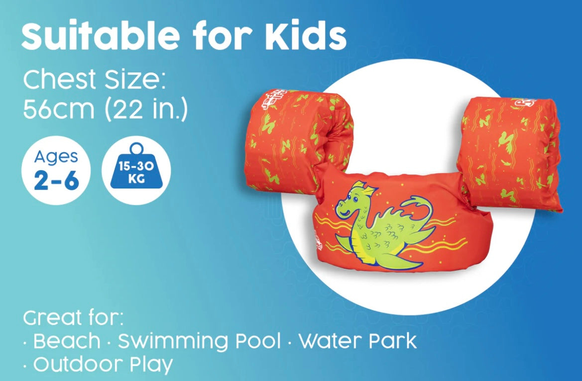 Kids Inflatable Swim Vest W/ ArmBands