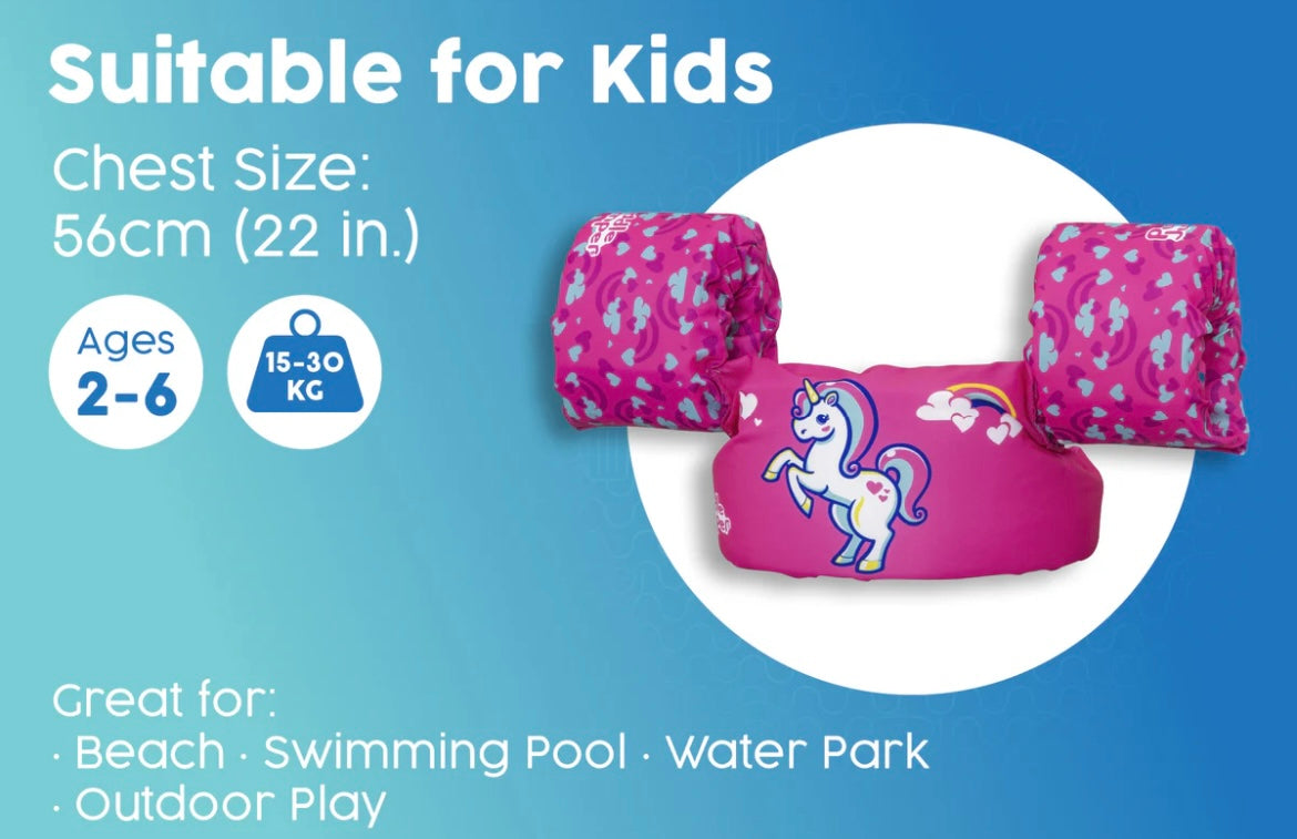 Kids Inflatable Swim Vest W/ ArmBands