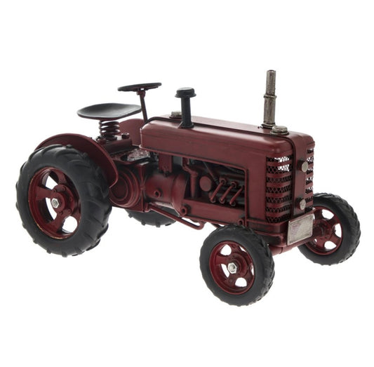 Vintage Transport- Metal Tractor (Red)